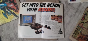 GET INTO THE ACTION WITH ATARI! ~ Space Invaders 1980 Ad (JA659 - Picture 1 of 1