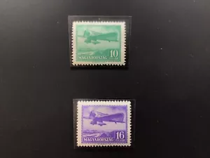 Hungary 1933 MLH Gift Plane From Mussolini 10p & 16pf - Picture 1 of 1