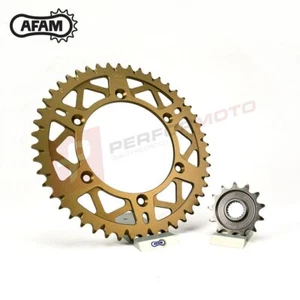 AFAM Stahl/harteloxiert Legierung Kettenrad Paar passt Honda CBR600RR 2003-2006 - Bild 1 von 3