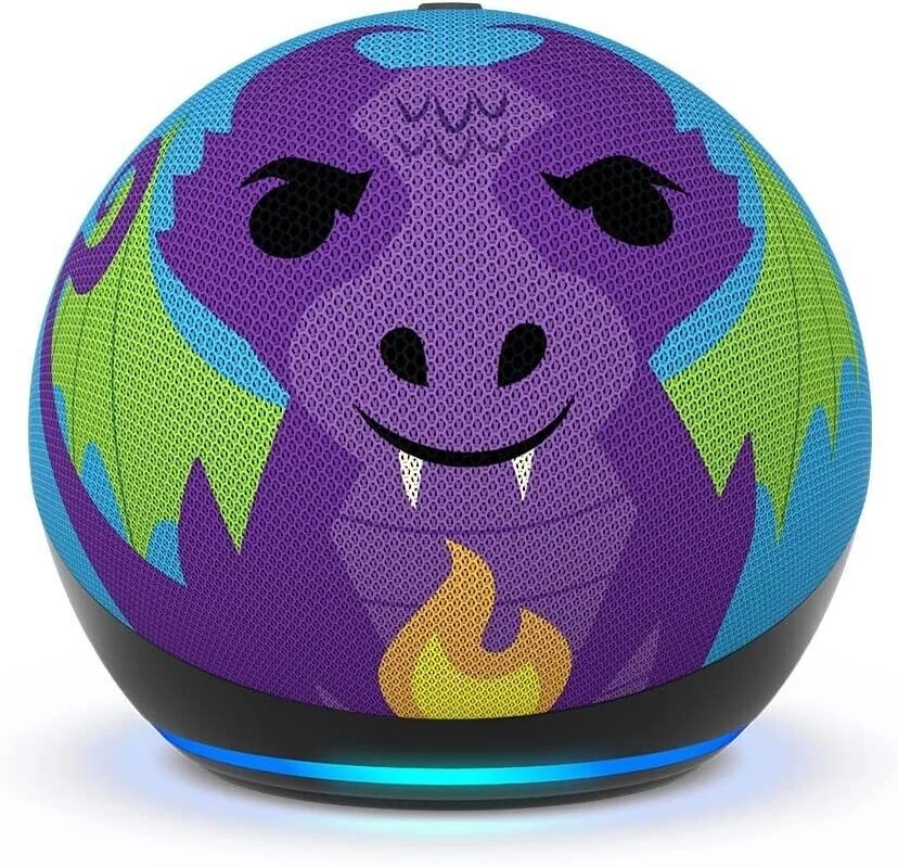Amazon 5th gen Echo Dot Kids Smart Speaker - Dragon (B09B8XRZYB)
