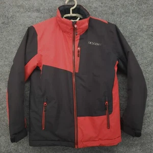 Descente Skijacke Jugend Gr. 12/140 rot schwarz Full Zip Colorblock Winter FLECK - Bild 1 von 19