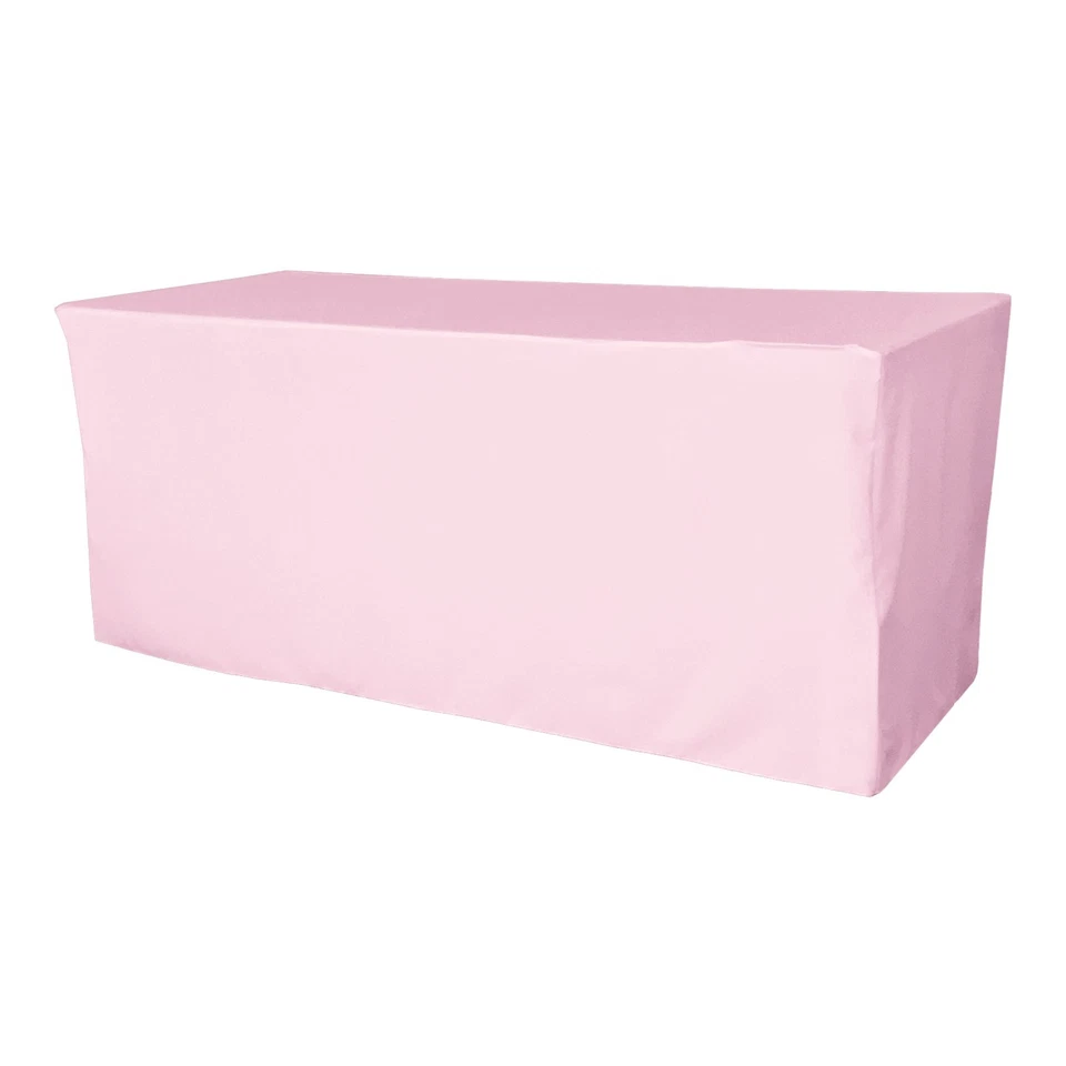 LA Linen Polyester Poplin Rectangular Fitted tablecloth. Made In USA - Image 1 of 1