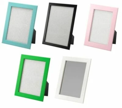 IKEA Fiskbo Marco de Foto Documento Blanco Negro Azul Rosa 10x15 13x18 Foto 1 de 4