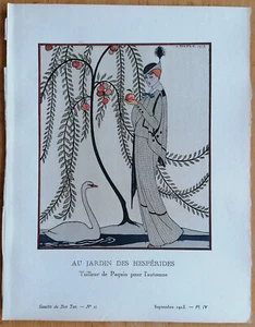 Au jardin des hesperides von Barbier - Art Deco Gazette de Bon Ton Pochoir - 1920 - Bild 1 von 1