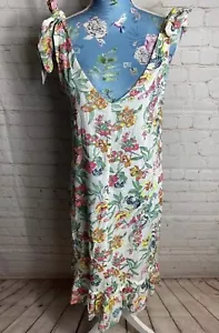 Abito donna NEXT Beachwear multi stampa floreale estivo vacanza midi taglia 6 nuovo - Foto 1 di 11