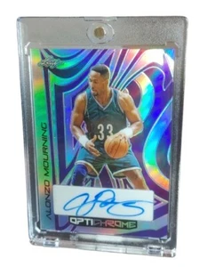 2023 Leaf Optichrome Alonzo Mourning Auto 5/5 Silver Purple - Picture 1 of 2