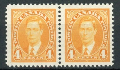 Stamps Canada, Scott # 234 Mint pair OG, very lightly hinged between stamps - Image 1 of 2