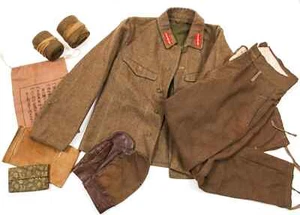 ORIGINAL WWII JAPANESE ARMY NCO UNIFORM & EFFECTS (GROUPING) - Picture 1 of 5