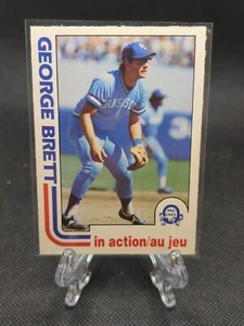 1982 O-Pee-Chee OPC #201 George Brett  IN ACTION  ROYALS