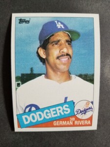 1985 Topps GERMAN RIVERA card # 626  [card 39]