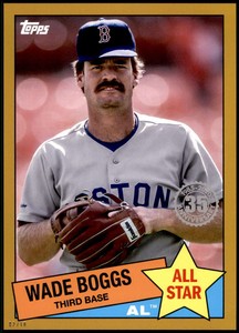 Wade Boggs 2020 Topps 1985 35th Anniversary All-Stars 5x7 Gold #85AS-21 /10 Red 