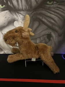 Maxie de peluche de alce marrón Dakin 1978 animal de peluche retro original coreana - Imagen 1 de 4