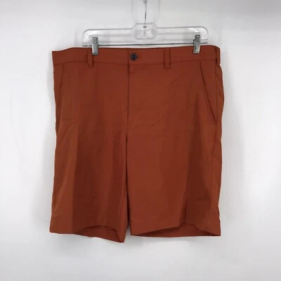 Pantalones Cortos Chinos Naranja Calabaza IZOD Para Hombre Bolsillos Cortados Lazos para Cinturón Talla 38 Usados en Excelente Condición Foto 1 de 3