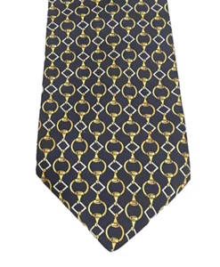 Vintage Paolo Gucci 100% Silk Neck Tie Blue Hold Designer Made In Italy 4”x59” - Picture 1 of 7