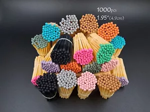 1000pcs Colored tips wedding party candle jar crafts matches. 1,95". 10 colors. - Picture 1 of 13