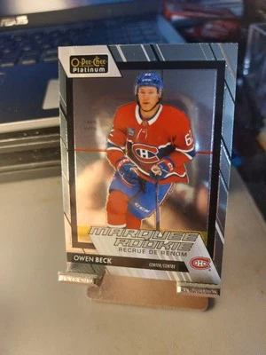 Owen Beck Rookie RC 2023-2024 Montréal Canadiens OPC Platinum  - Image 1 of 2