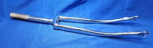 NOS VINTAGE HI TEN Chrome FORK 27"x22.2mm 1" Threaded 200x85mm b - Picture 1 of 3