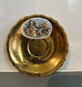 ROYAL CHINA WARRANED 22 KT GOLD SMALL PLATE - Picture 1 of 2