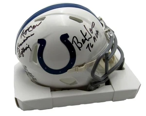 Minicasco Colts autografiado/inscrito Bert Jones/Roger Carr JSA/BAS 201606 - Imagen 1 de 3