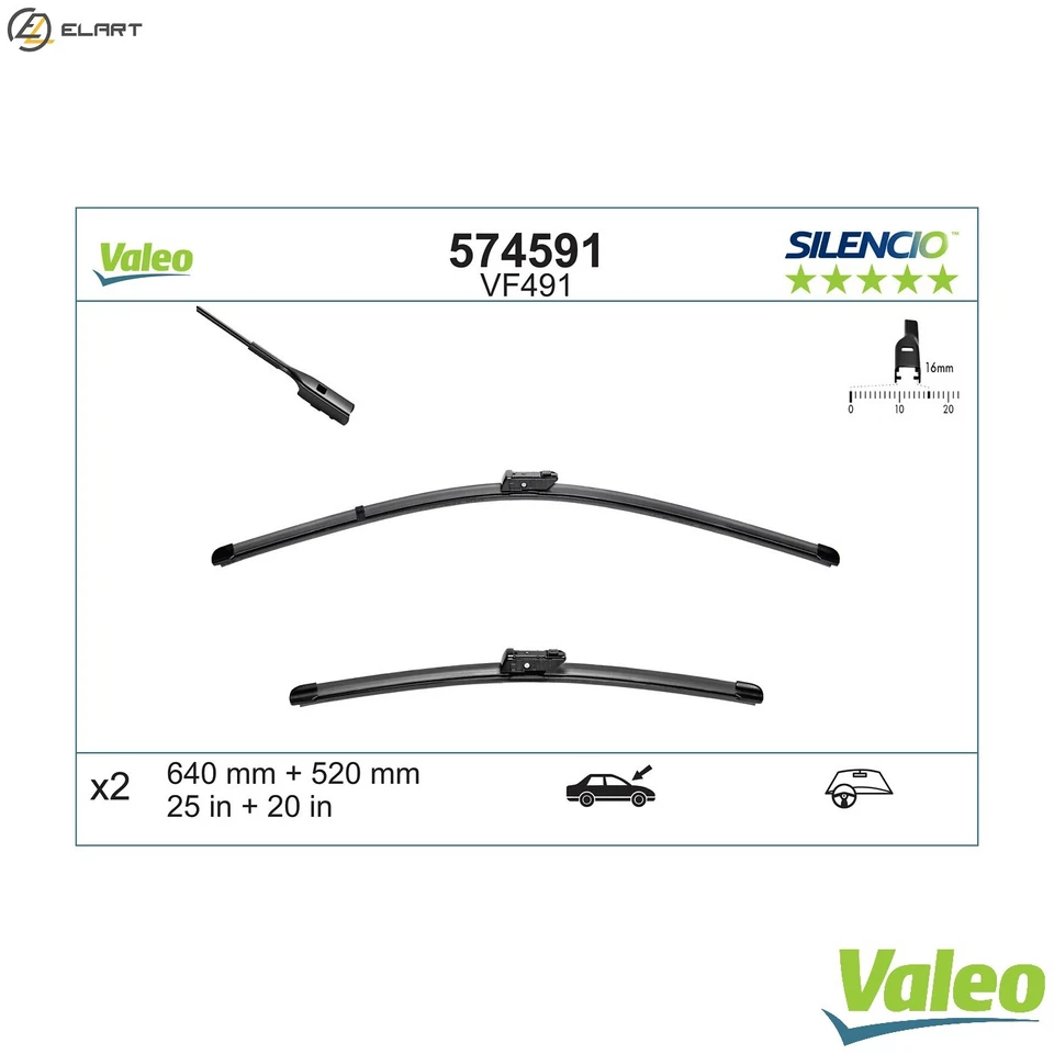 WIPER BLADE 574591 FOR AUDI A6/S6/Allroad A7/Sportback/S7 CDNB/CAED/CAEB 2.0L A6 - Image 1 of 4