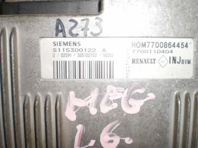 S115300122A CENTRALINA MOTORE / 102867 PER RENAULT MEGANE I CLASSIC LA0 1.6 - Immagine 1 di 4