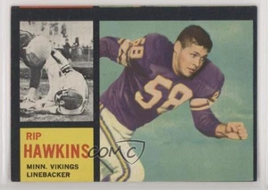 1962 Topps Rip Hawkins #98 Rookie RC - Foto 1 di 5