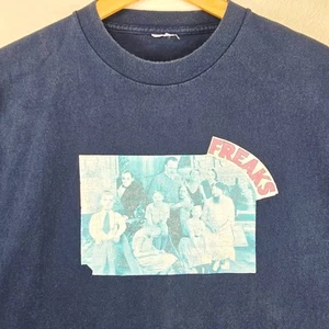 Vintage Tod Browning's Freaks Shirt Mens XL 1932 Horror Movie Circus Sideshow  - Picture 1 of 7
