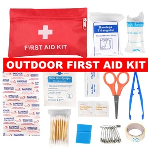 79 PIECE FIRST AID KIT BAG MEDICAL EMERGENCY KIT. TRAVEL HOME CAR WORKPLACE - Picture 1 of 11