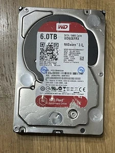 Disco duro Western Digital (WD60EFRX) WD rojo SATA 3,5" 6 TB, probado 100 % - Imagen 1 de 3
