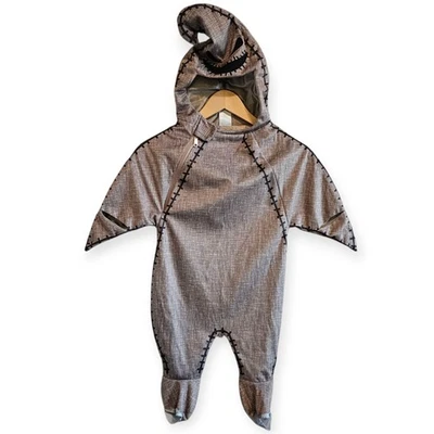 Disfraz Pesadilla Antes de Navidad Oogie Boogie Con Capucha Una Pieza 12-18M, LEER Foto 1 de 4