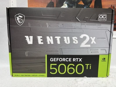 MSI GeForce RTX 5060 Ti 16G VENTUS 2X OC PLUS Graphics Cards Brand New - Image 1 of 4