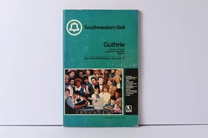 1989 Guthrie Oklahoma Telephone Directory 100 pages - Mulhall Langston Coyle Ads - Picture 1 of 7