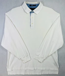 Tommy Hilfiger Golf Polo Shirt Mens Size XL White Long Sleeve Active - See Notes - Picture 1 of 10