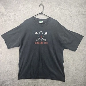 Alkaline Trio Shirt Mens XL Black Faded Cinder Block Punk Band Tee Vintage Y2K - Picture 1 of 7