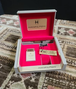 Caja Reloj Presentación Calendario 17j Hamilton Cuerda Automática De Colección *SOLO CAJA* - Imagen 1 de 19