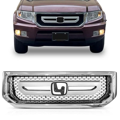 Front Bumper Grille For 2009 2010 2011 Honda Ridgeline 71100-SJC-ZZ00 Foto 1 de 4