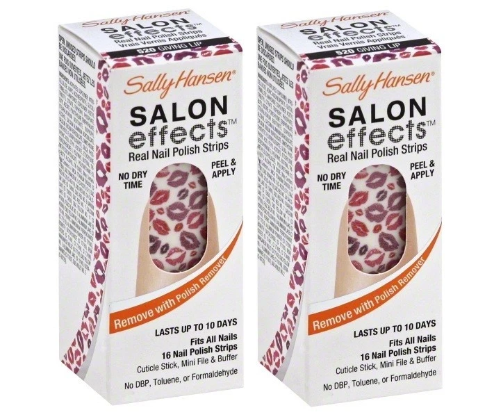 (2er Pack) SALLY HANSEN Salon Effects Real Nail Polish Strips - 520 Giving Lip - Bild 1 von 1
