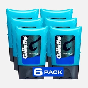 6Pack Gillette After Shave Gel Men Calms, Soothes Refreshes Sensitive Skin 2.5oz - Picture 1 of 6