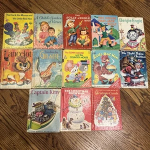 13 Rand McNally Junior Elf Book Bulk Lot Children’s Vtg Reader 1940s & Up READ - Picture 1 of 11