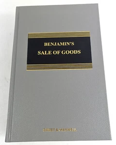 Benjamin's Sale Of Goods Tenth Edition - The Common Law Library Sweet & Maxwell - Picture 1 of 6