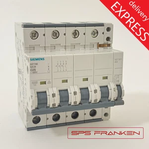 Siemens 5SY4625-7 MCB C25 10kA 3+N-pole 50/60Hz 400 V AC +5ST301. AS - Picture 1 of 5