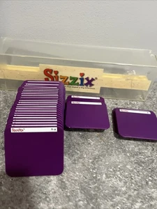 SIZZIX Sizzlets - Script - set di matrici per alfabeto. 35 lettere, numeri/simboli testati - Foto 1 di 4