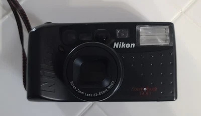Nikon Zoom Touch 600 | 35mm film camera | Point & Shoot | Black Tested Working  - Image 1 of 4