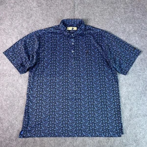 Camisa Polo Donald Ross Para Hombre XL Azul Cachemira Rendimiento Golf Manga Corta - Imagen 1 de 11