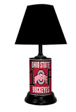 Ohio State Buckeyes NCAA Desk/Table Lamp with Black Shade