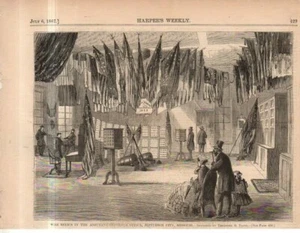 1867 Harpers Weekly-July 6 - Jefferson City MO War relics.  - Picture 1 of 1