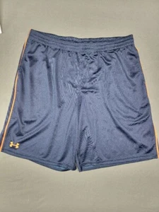 UNDER ARMOUR Loose Shorts Activewear Athletic Pockets Men's Size 2XL NAVY BLUE - Picture 1 of 6