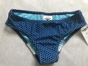 Speedo Todler Girl Swimwear Bottom Blue Graffic Cells Beach Size 10 - Picture 1 of 3