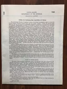 Dept. of The Interior Geological Survey Topographical Mapping in Texas 1959 - Picture 1 of 12