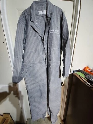 VTG Red Kap Gray Herringbone Twill Mechanic Shop Suit Coveralls-long Sleeves 52  - Image 1 of 4